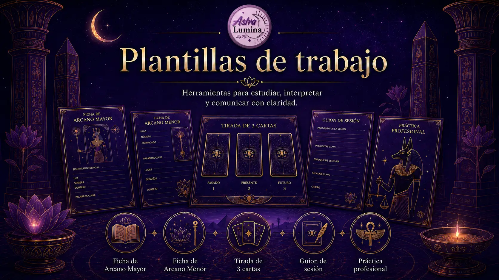 Plantillas de trabajo del curso — ilustración